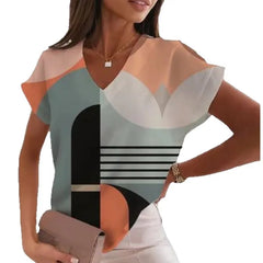 3D Print Casual Short Sleeve T-Shirt