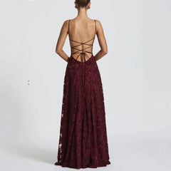 Lace Floral Maxi Dress