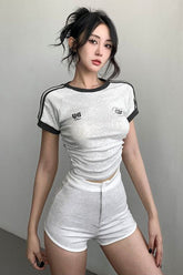 Casual Short Sleeve Top Tee