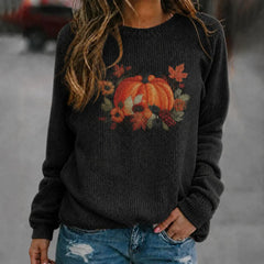 Halloween Ghost Pumpkin Crew Neck Sweater