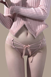 Lace Strappy Low Waist Underpant Brief Panty