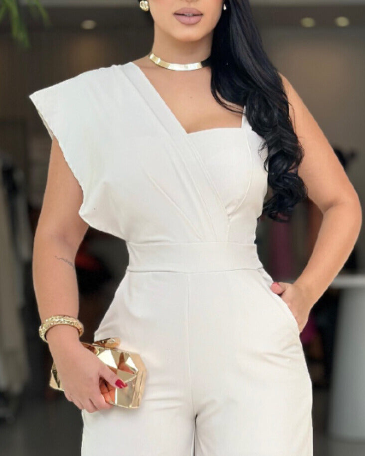 Elevated Style Off-The-Shoulder Jumpsuit