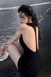 Backless Sleeveless Mini Dress