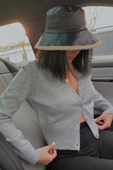 Cardigan Short Solid Knitwear Cardigan Top