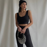 Casual Sleeveless Tight Top Solid Shirt Top