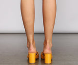 Mules de piel sintética Bold Babe