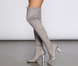 Clearly Into You Thigh High Boots