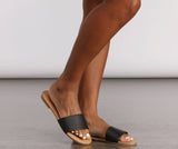 Sandalias de piel sintética Slide In Basics