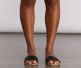 Sandalias de piel sintética Slide In Basics