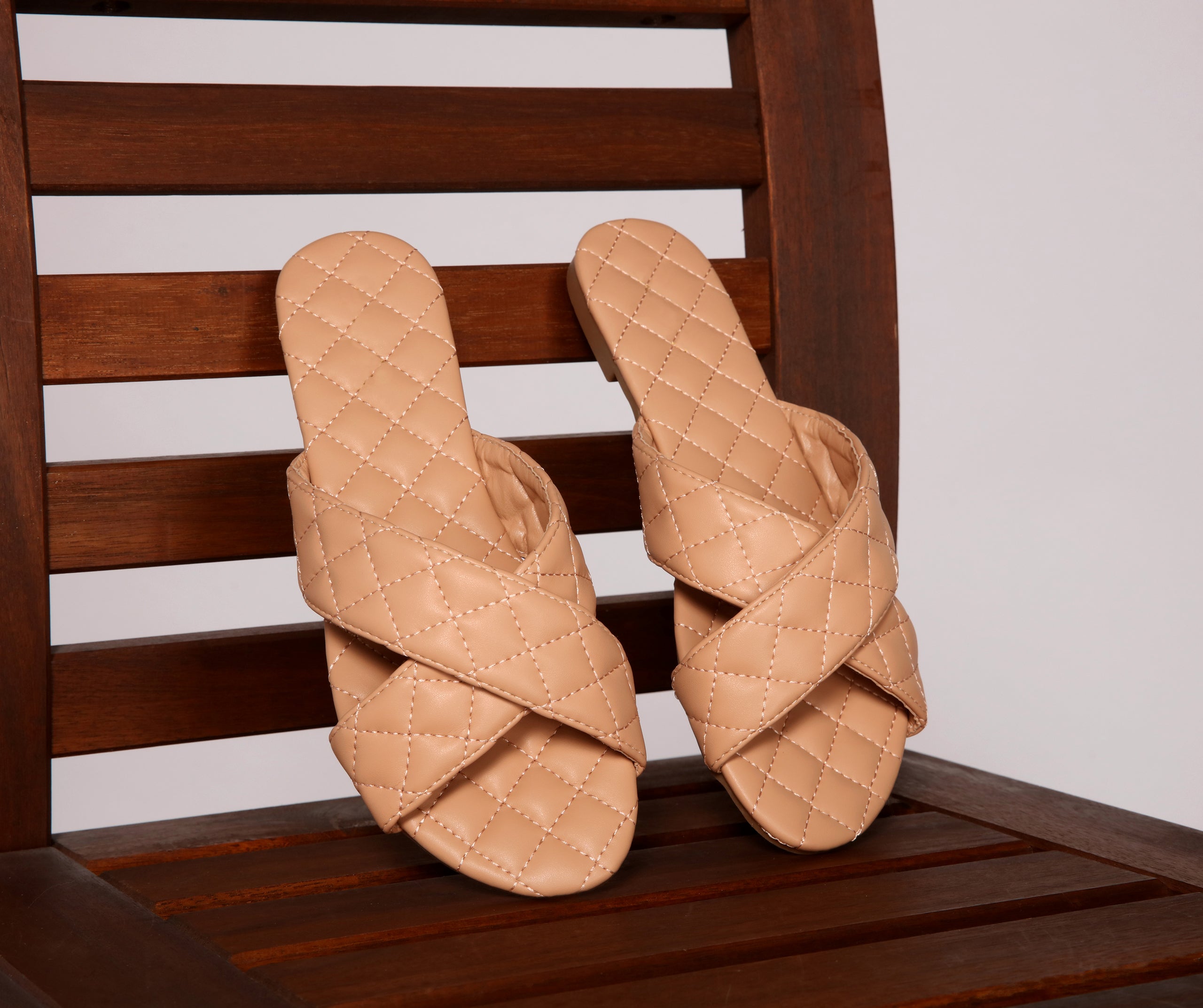 Sandalias de piel sintética acolchadas Chic Status