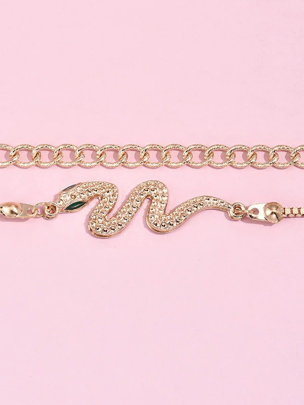 Alloy Adjustable Bracelet Two Pieces