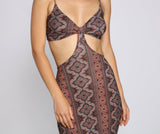 Carefree Bohemian Chic Cutout Maxi Dress