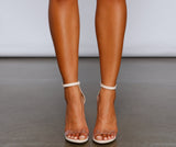 Clear The Way PVC Block Heels