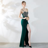 Dulce Hot Stone Sling Long Dress