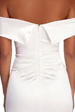 Elena Ruched Satin Gown