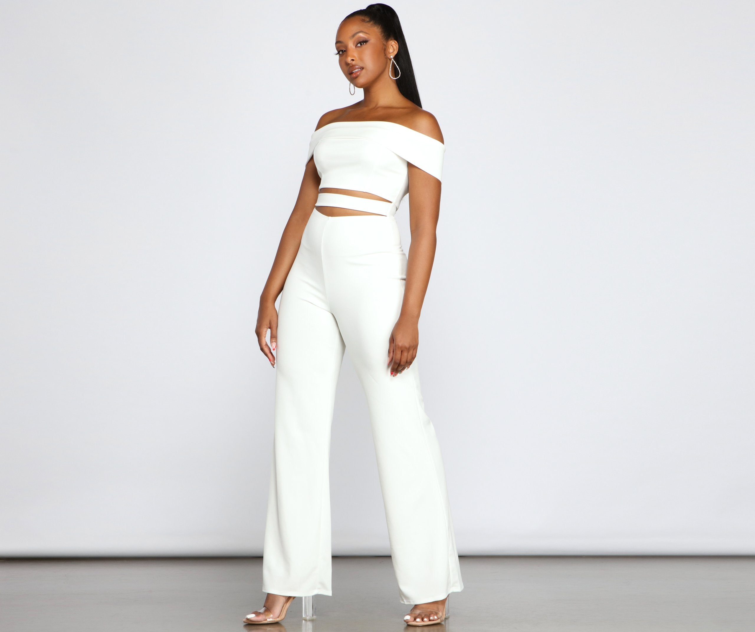 Elevated Style Off-The-Shoulder Jumpsuit