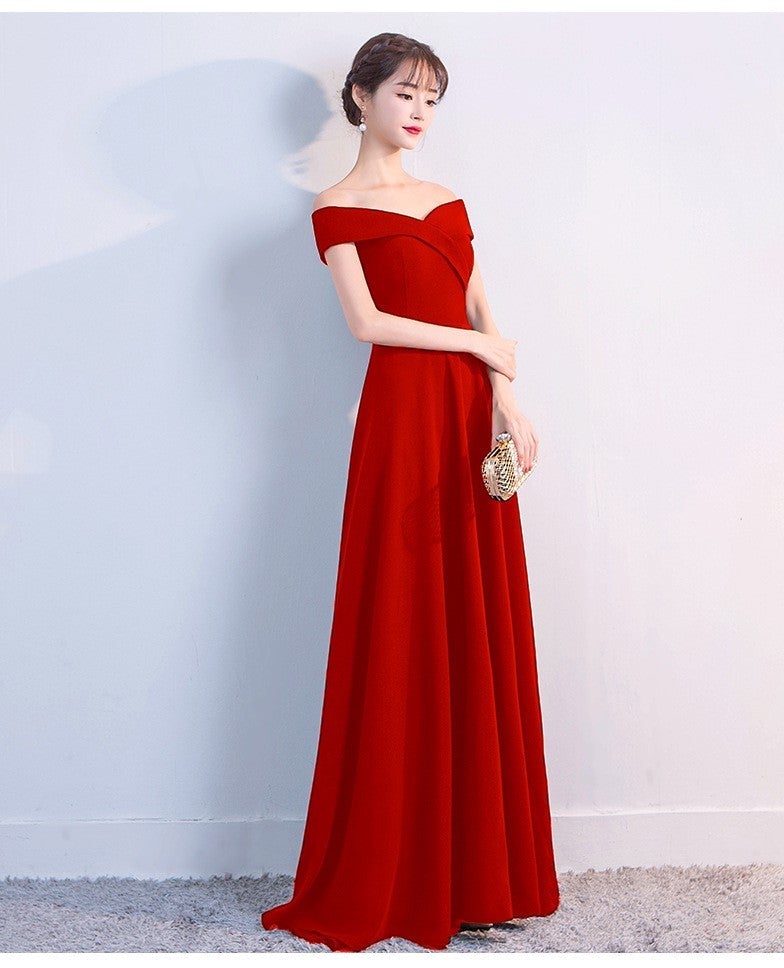 Ella off-the-shoulder gown
