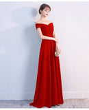 Ella off-the-shoulder gown