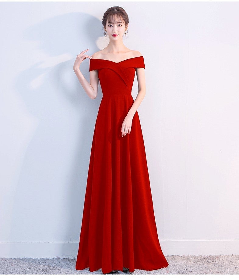 Ella off-the-shoulder gown