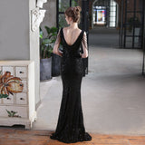 Emily Mermaid Sequin Sleeveless Prom Dress