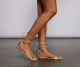Essential Lace Up PVC Sandals