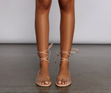 Essential Lace Up PVC Sandals