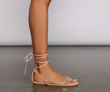 Essential Lace Up PVC Sandals