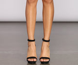 Fab Faux Suede Island Heels