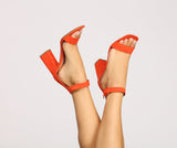 Tacones de bloque fabulosos y de moda