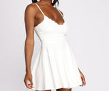 Flirty and Frilly Skater Lace Dress