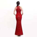Harper formal sequin halterneck dress