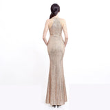 Harper formal sequin halterneck dress