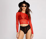 In A Mesh Mood Crop Top
