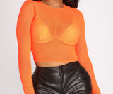 In A Mesh Mood Crop Top