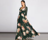 Irina Floral Chiffon A-Line Dress