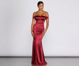 Jayden Satin Meerjungfrau Abendkleid
