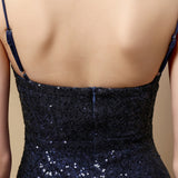 Jerry sling-mesh fishtail dress