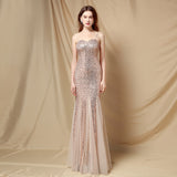 Jerry sling-mesh fishtail dress