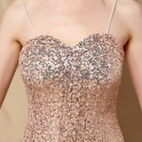 Jerry sling-mesh fishtail dress