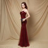 Jerry sling-mesh fishtail dress