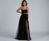 Kim Mesh Corset Tulle Formal Dress