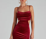 Lara Glitter Velvet Mermaid Dress