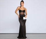 Vestido formal Larissa de satén color piedra