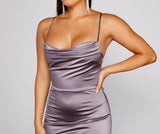Lola High Slit Satin Dress 2