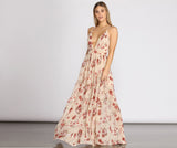 Vestido floral Lydia de corte A