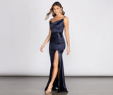Vestido de sirena de satén Marina
