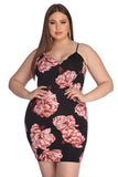 Plus – Fascination – Midikleid mit Blumenmuster