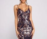 Rainn Formal Sequin Sleeveless Dress