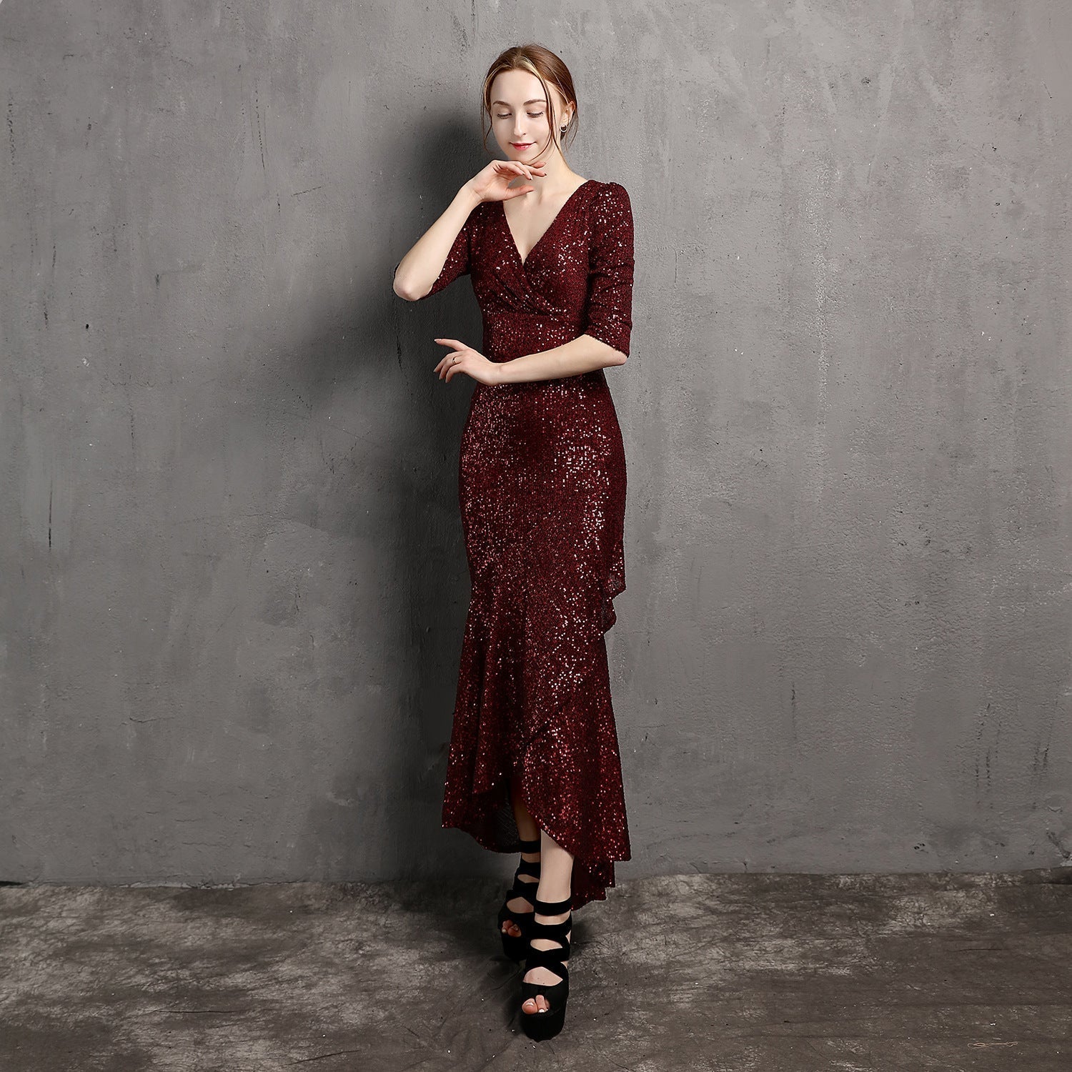 Rehami Sequin Mermaid Dress