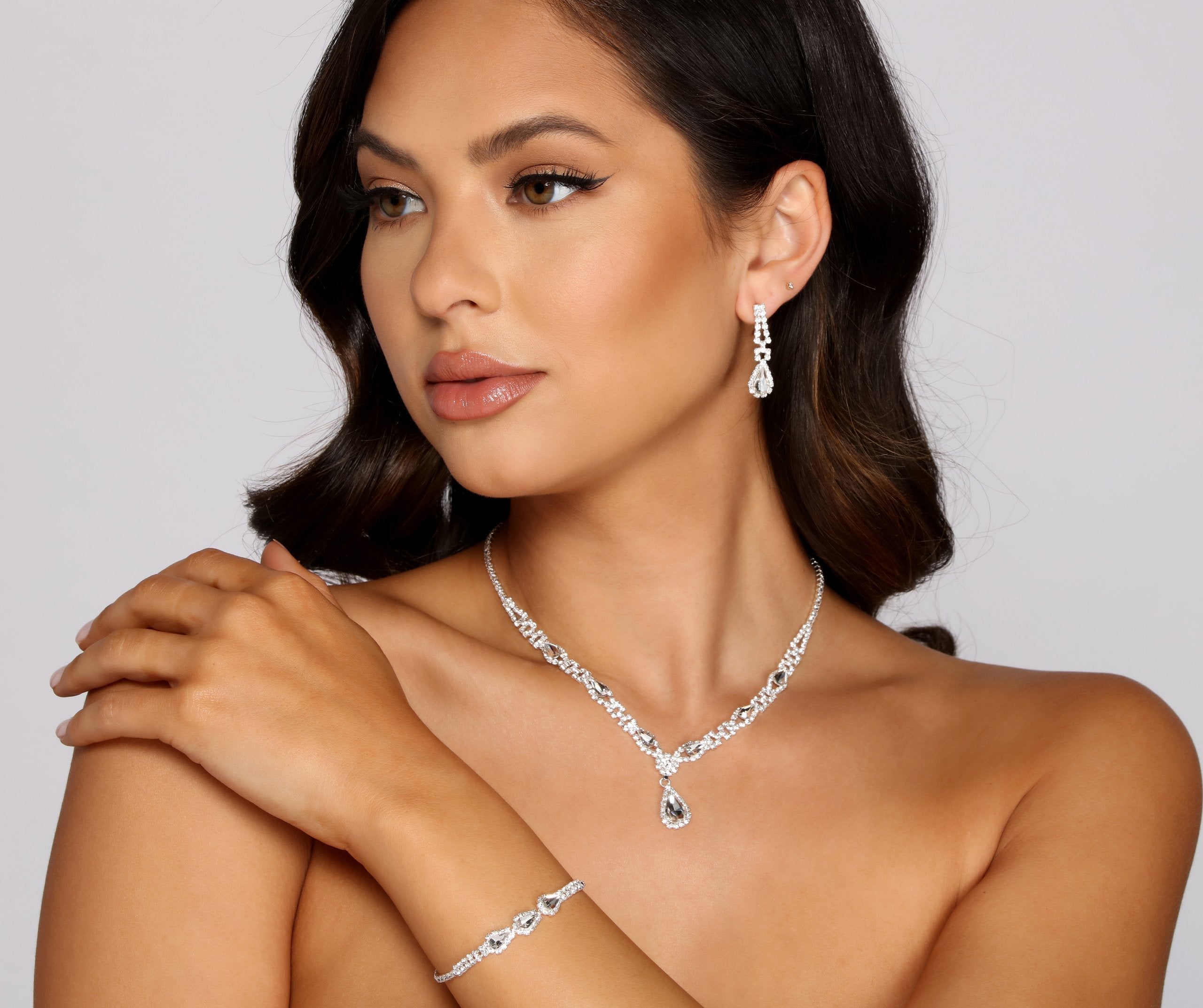 Romantic Vibes Rhinestone Jewelry Set